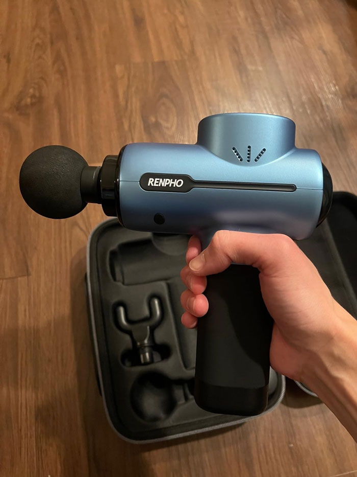  Massage Gun : That'll Bring Sweet Relief To Their Sore Muscles And Perfectly Portable For Athletes On-The-Go — A Fantastic Piece With Long Battery Life And Totally Customizable Settings That They'll Adore Using At Home, At The Office, Or At The Gym.