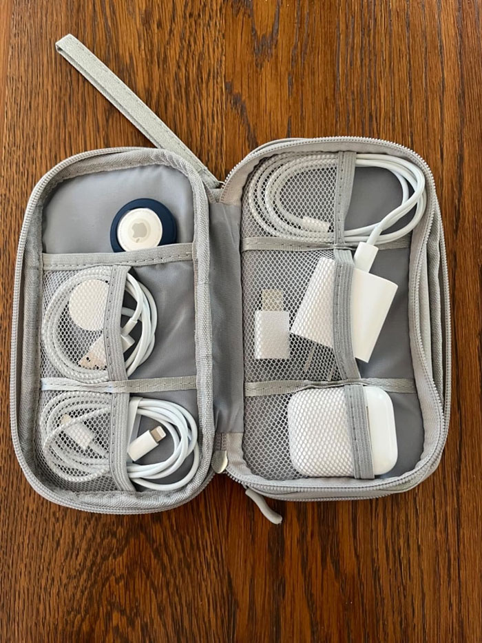  Travel Cable Organizer : A Perfect Gift For Any Tech-Lover Who Takes Their Electronics Seriously And Likes To Have All Their Cords Nice 'N' Organized Whenever They're On-The-Go.