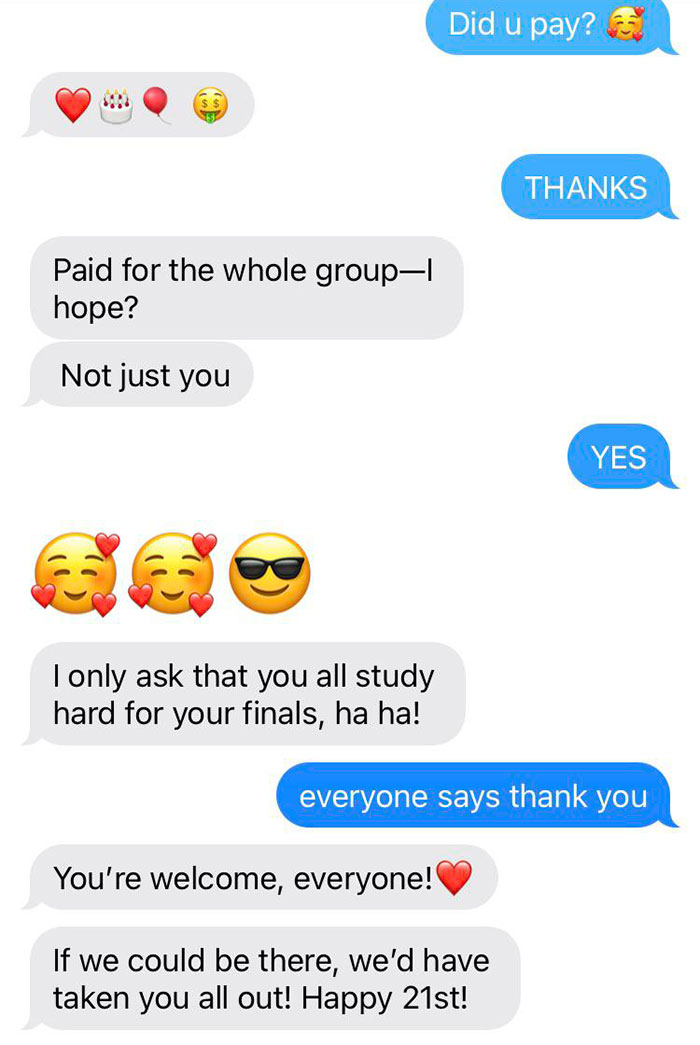 I Celebrated My 21st Birthday With Some Friends, And My Mom Surprised Me By Paying For Everything