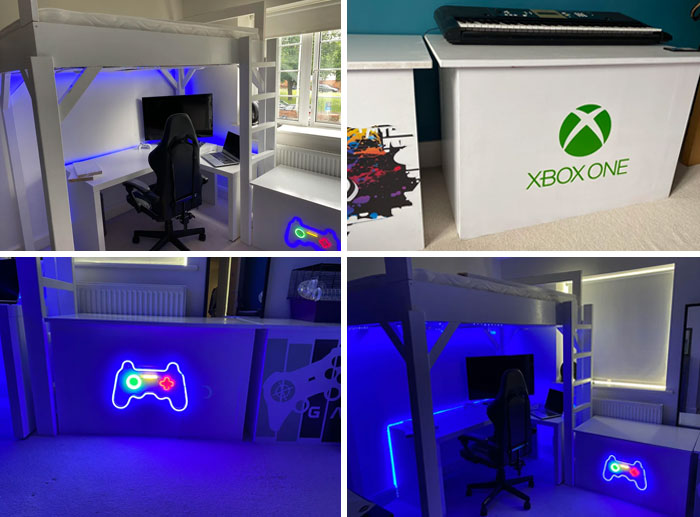 I Built The Bed And Storage Boxes For My Stepdaughter. I Hope She Will Like It