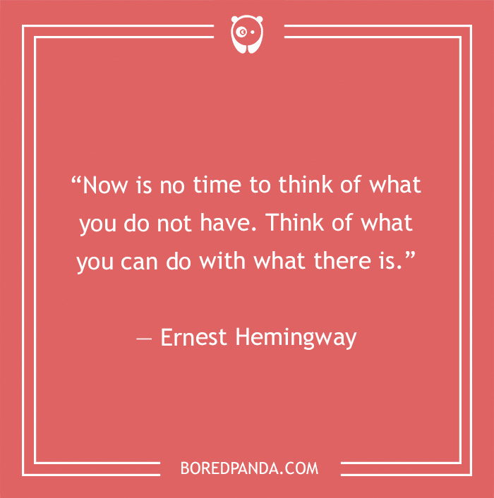 Ernest Hemingway quote on gratitude  - 1