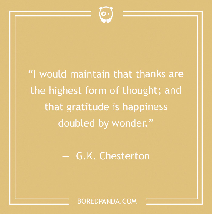  G.K. Chesterton quote on gratitude  - 8