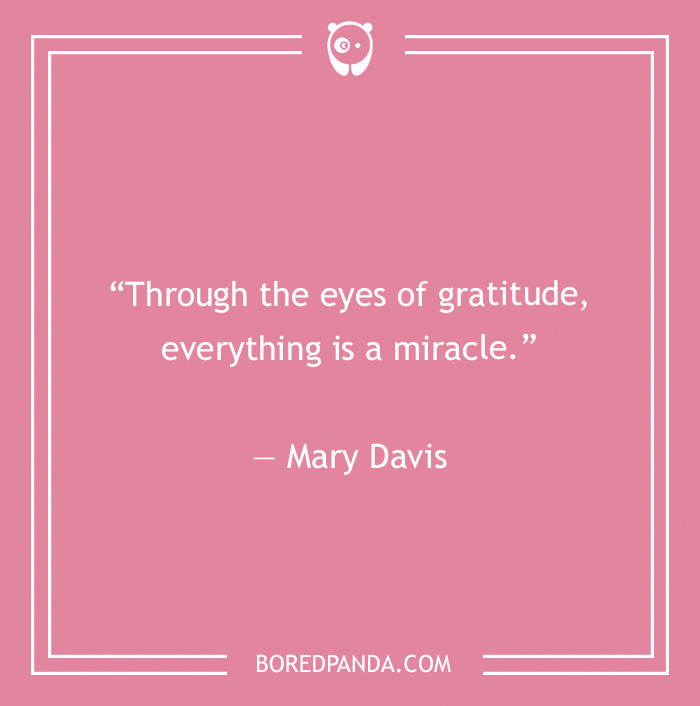 Mary Davis quote on gratitude being a miracle  - 10