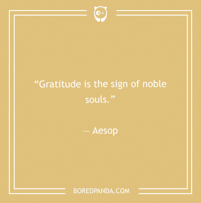 Aesop quote on gratitude  - 23