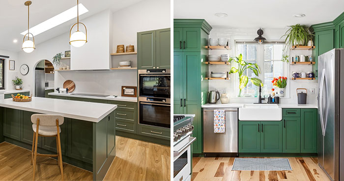 20 Green Kitchen Cabinets To Refresh Your Home With Natural Colors
