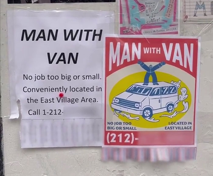 Guy Goes Around NYC Redesigning Fliers For People, Making Them Way More Appealing For Free Guy Goes Around NYC Redesigning Fliers For People, Making Them Way More Appealing For Free