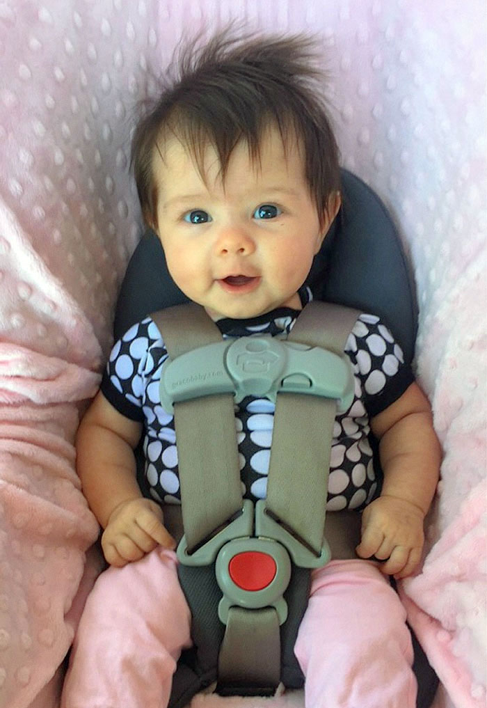 Here's My Daughter At 2 Months