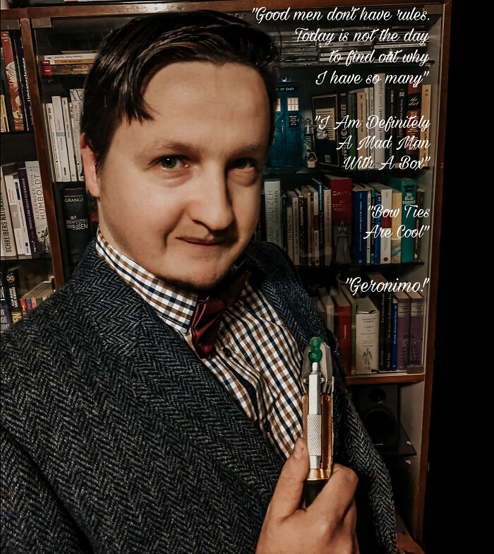 Went As The 11th Doctor From Doctor Who. You Might Call It Cheap, Since The Costume Consists Of Ordinary Clothes But I Like It. And Bow Ties Are Cool!