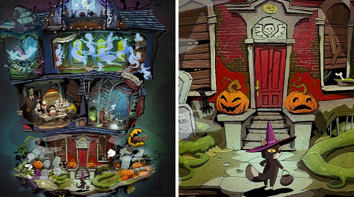 Almost Every Day Of October I Worked On One Big Illustration, Here’s The Result (11 Pics)