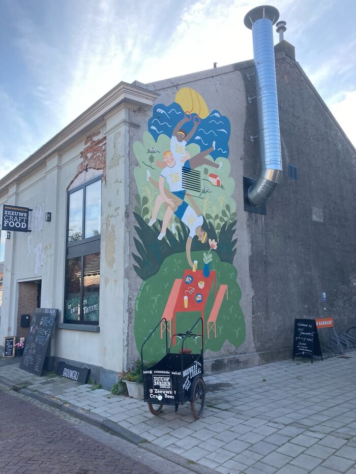 Streetcars In A Very Small Town In The Netherlands (Groede)