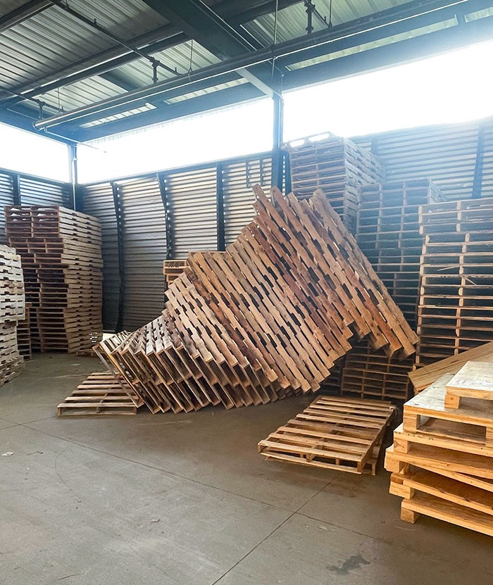 I Wanted To Put A Pallet Away, But Someone Decided To Be Lazy And Just Left This Disaster Behind. Of Course There Are No Cameras In This Area