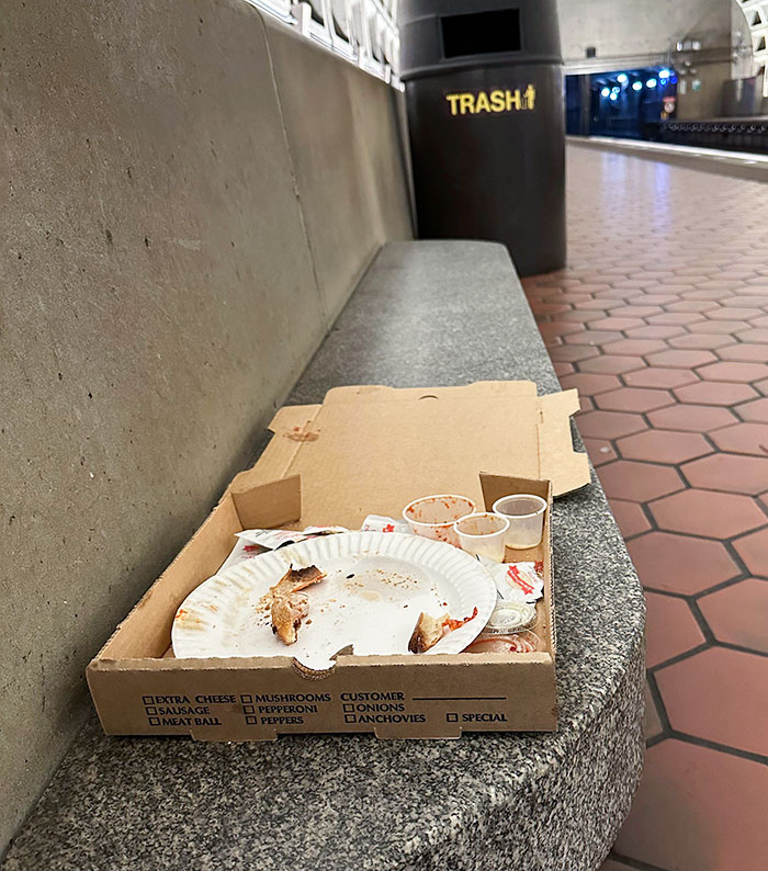 Just Why? The Trash Can Is Right There