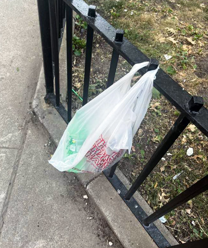 Where My Doordash Driver Left My Food. He Couldn't Even Bother To Come Into The Building. It Wasn't There When I Got Downstairs