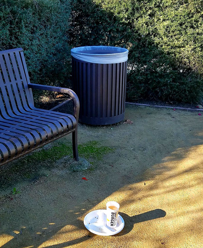 There Was A Trash Can Literally Four Feet Away