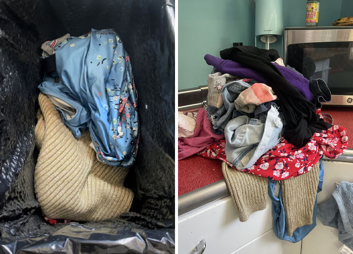 I Asked My Step-Daughter To Fold Her Clean Laundry, And She Threw It In The Trash Can Instead. No Clothes To Fold Means No More Chores