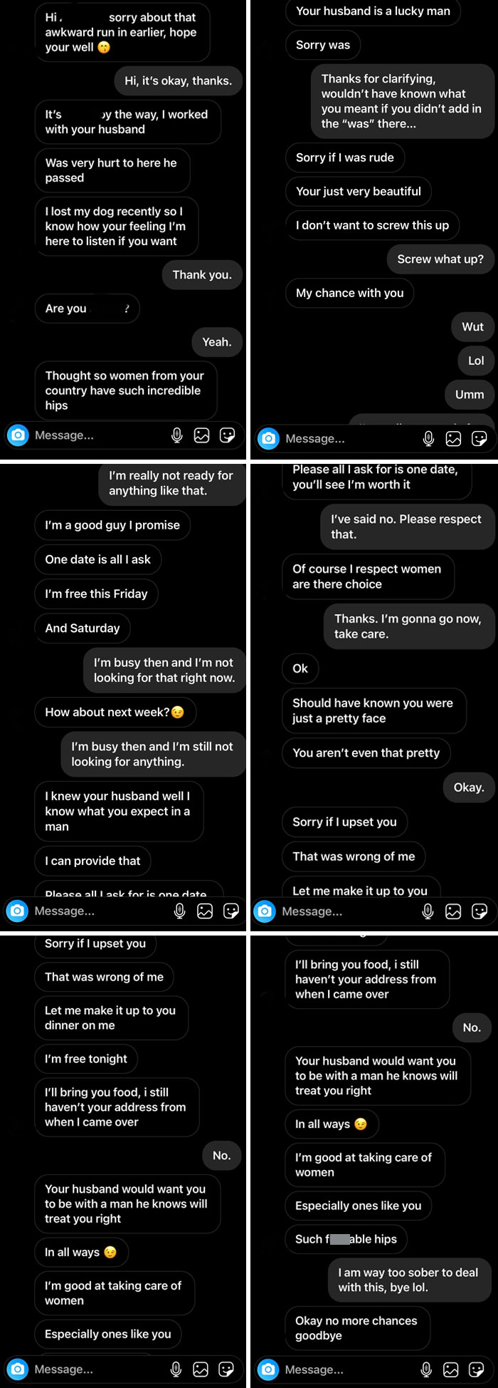 My Husband Passed Away Last Month, His “Nice” Coworker Started Messaging Me