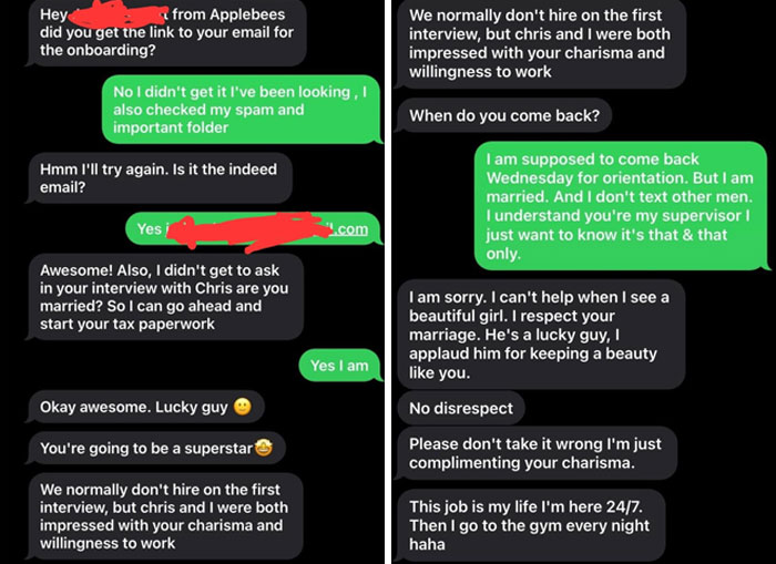 This Guy Trying To Hit On My Wife When She's Applying For A Job