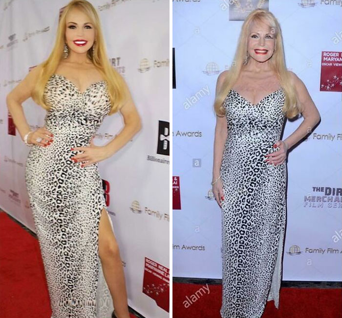 Every One Of Her Fb Photos Looks Like The One On The Left. (She’s 71!!)