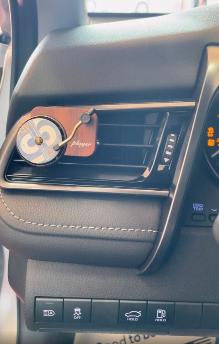 I Work At A Toyota Dealership. Customer Had His Stuck On Their Air Vent. Pretty Cool