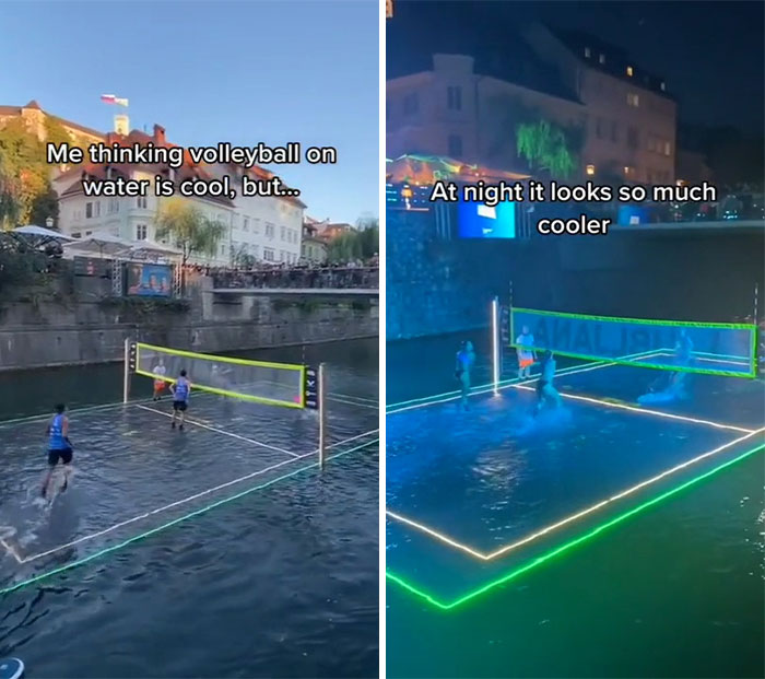 Coolest Volleyball Court!!