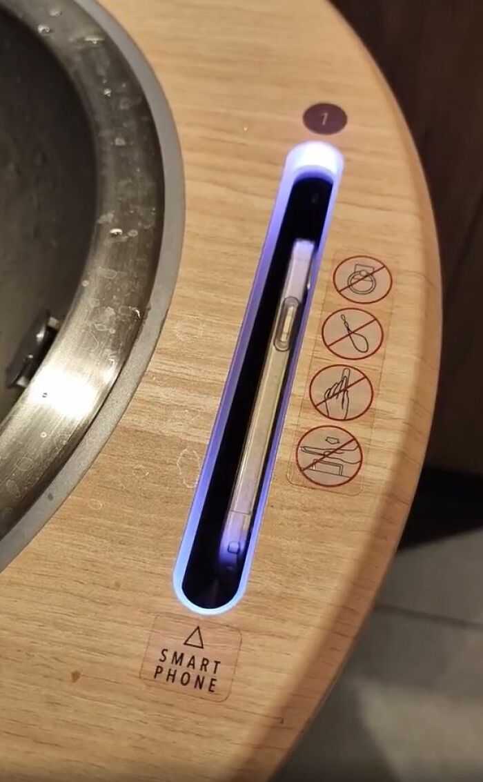 McDonald's Bathroom Sink With Smartphone Washing Station