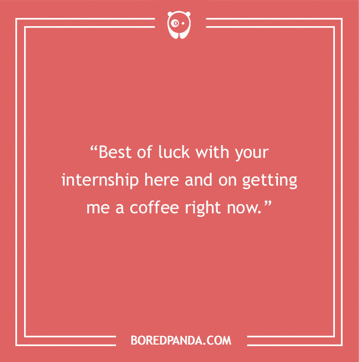Joke on internship
