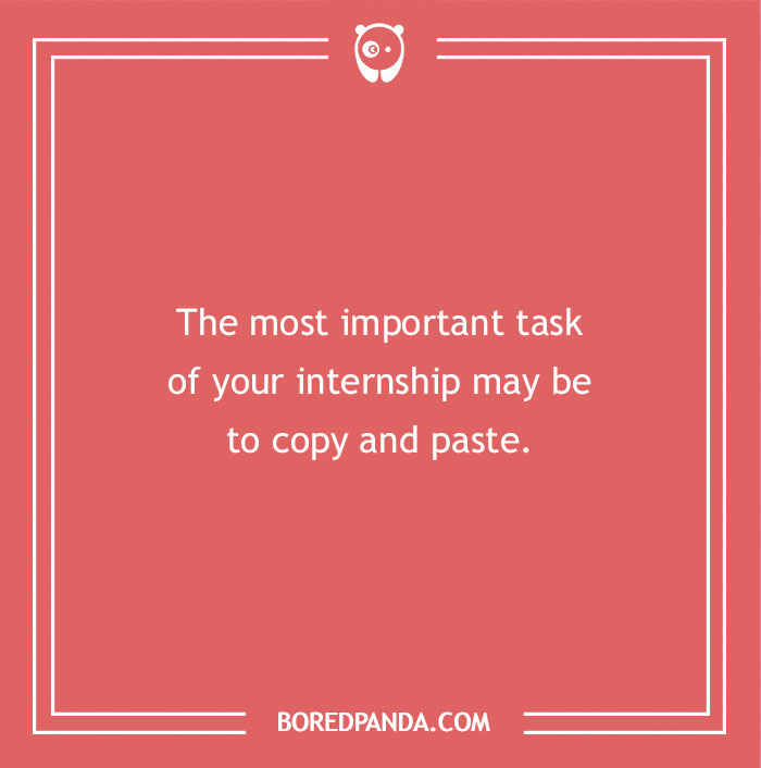 Joke on internship