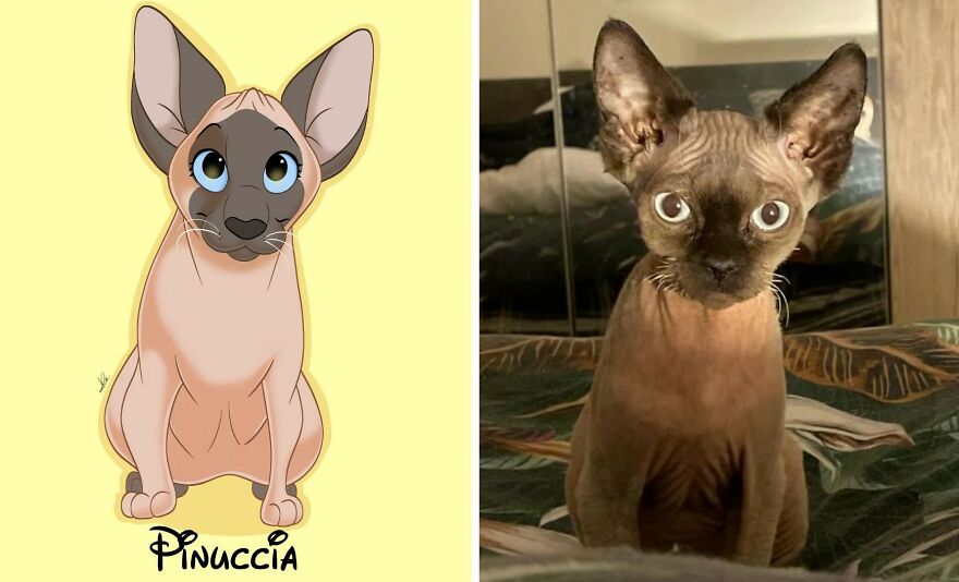 An Illustrator Turns Your Pet's Photos Into Magical Disney-Like Creations (22 New Pics)