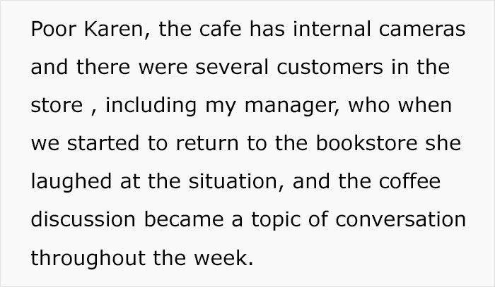 Karen Mistakes Woman For A Coffee Shop Employee, Gets Thrown Out After Harassing Her Karen Mistakes Woman For A Coffee Shop Employee, Gets Thrown Out After Harassing Her