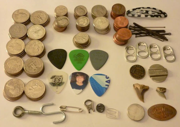 Our Dryer Was Making A Strange Noise. My Mom Took It Apart And Collected The Contents