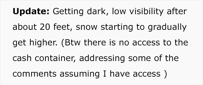 Employee At A Loss On What To Do After Boss Leaves Him Stranded During A Snowstorm