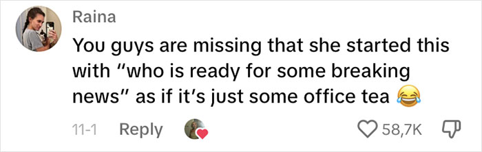 Woman Gives Birth Without Knowing She Was Pregnant, Her Funny Chat With Coworkers Goes Viral