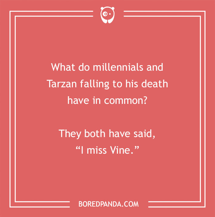Joke on millennials