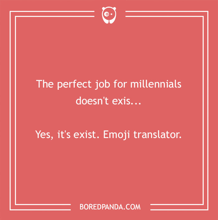 Joke on millennials