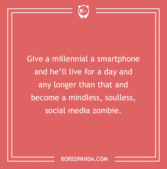 Joke on millennials