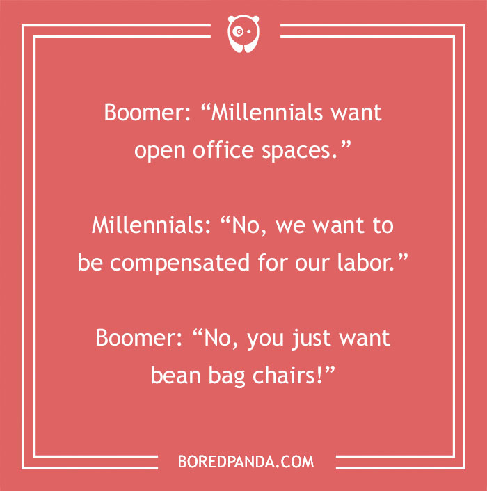 Joke on millennials