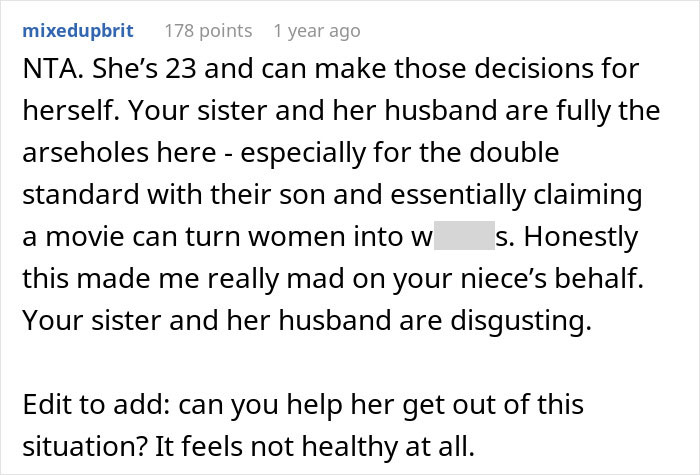Parents Are Livid Aunt Didn’t Stop 23 Y.O. Niece From Drinking Beer And Watching A “Dirty” Movie Parents Are Livid Aunt Didn’t Stop 23 Y.O. Niece From Drinking Beer And Watching A “Dirty” Movie