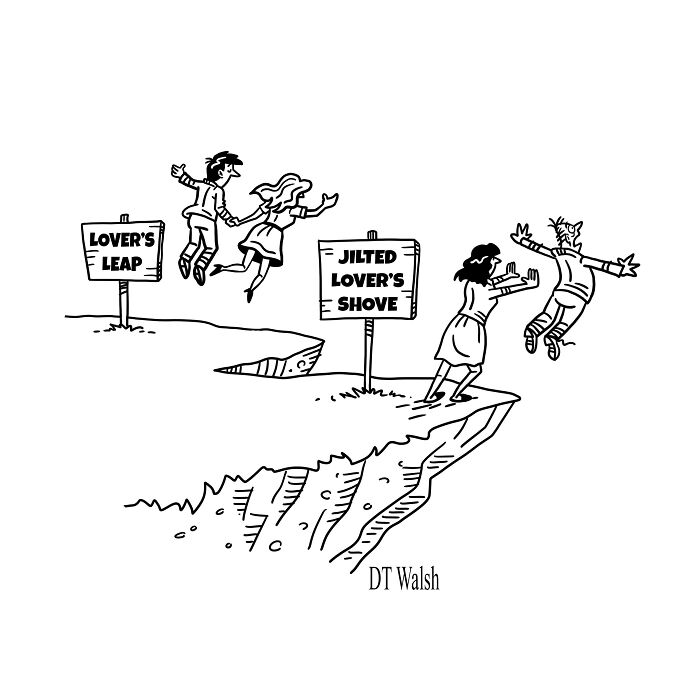 A Single-Panel Comic About Lover's Leap