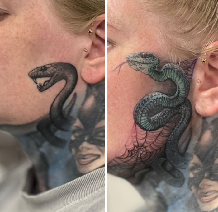 Before And After. Cover-Ups Aren't Magic, They're Just A Rad Illusion