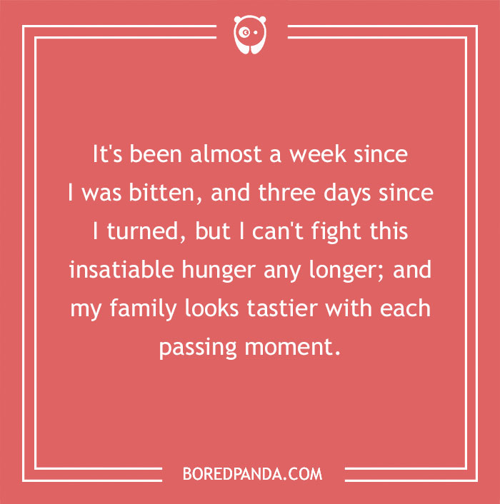 One line horror story