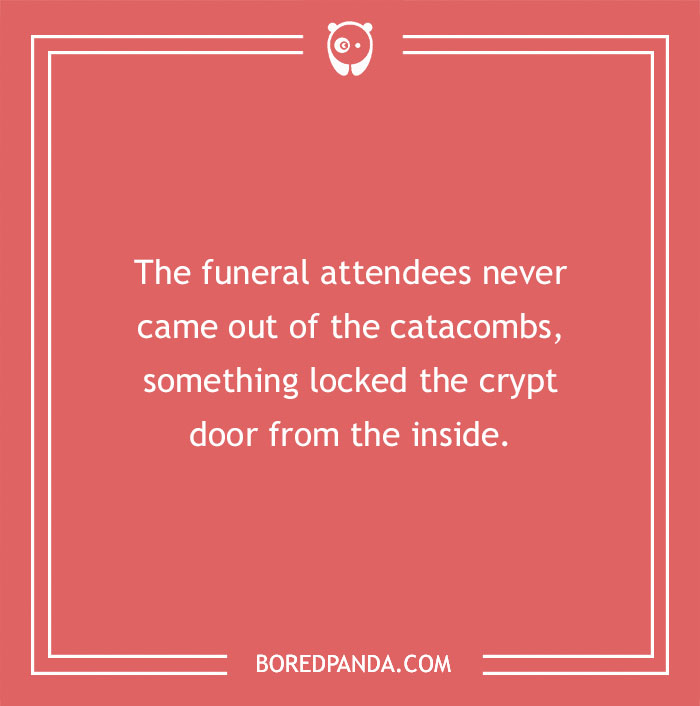 One line horror story