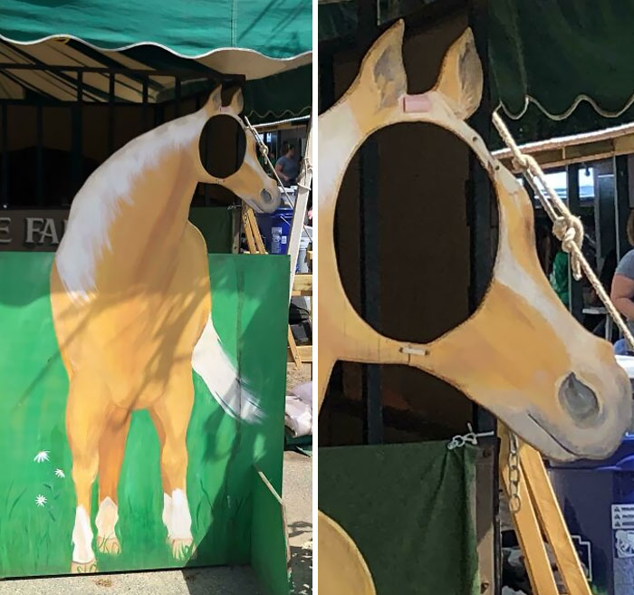 The Position Of This Hole For Your Head Was Put In