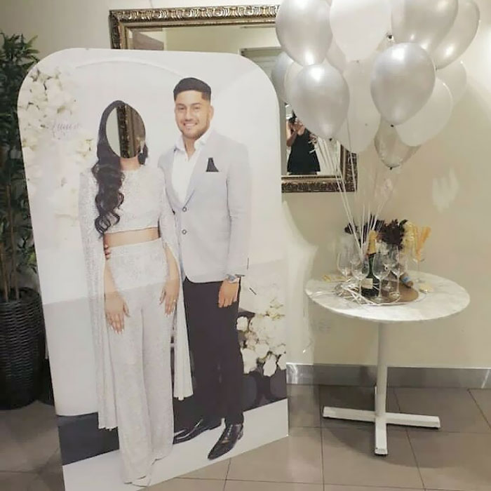 Face Cutout Board For Terese's Bridal Shower