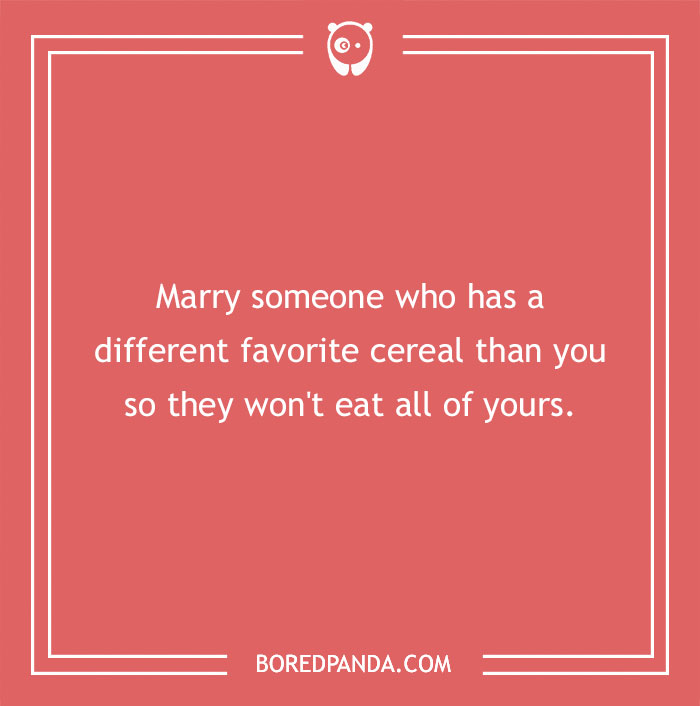 Advice about marriage