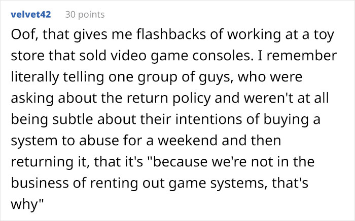 "She Was The Most Delusional Customer I Ever Had": Retail Tale About Return Of Used Costume "She Was The Most Delusional Customer I Ever Had": Retail Tale About Return Of Used Costume
