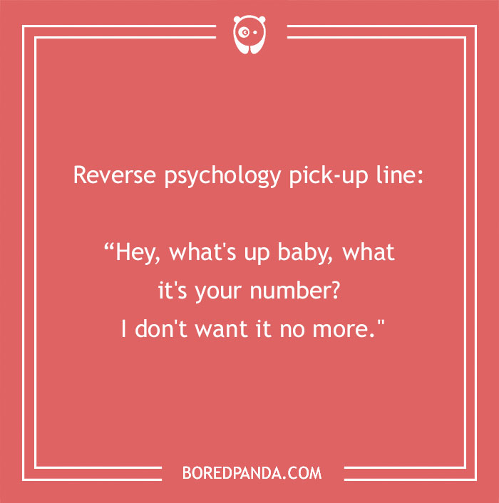 Joke on reverse psychology