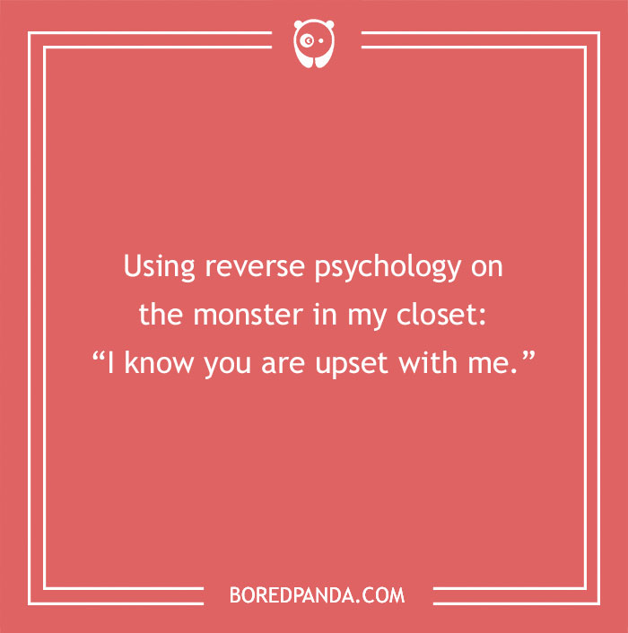 Joke on reverse psychology