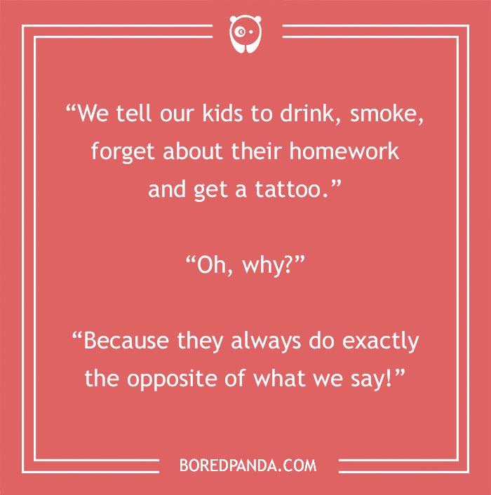 Joke on reverse psychology