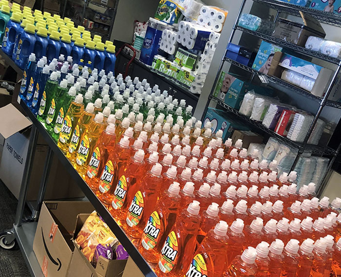 Today, I Was Helping My Church Organzine Supplies For Those In Need, And I Got A Little Carried Away