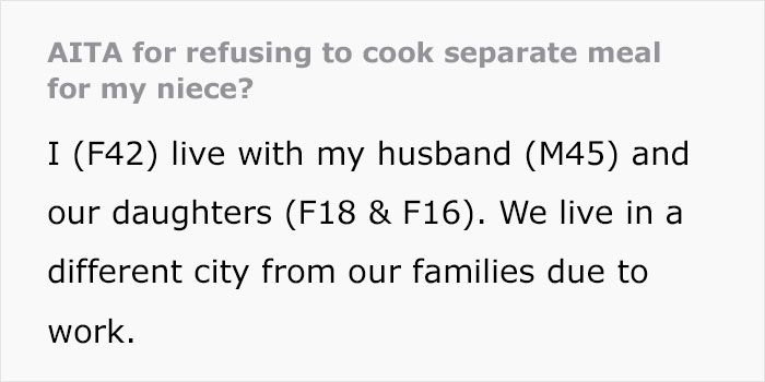 Woman Wonders If She&rsquo;s A Jerk For Refusing To Cook Separately For Her Vegan Niece